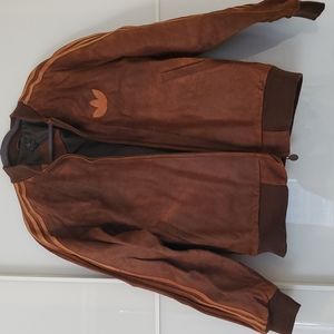 Adidas Vintage Rare Leather Jacket